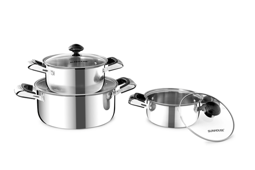 Bộ nồi inox 1 đáy SUNHOUSE