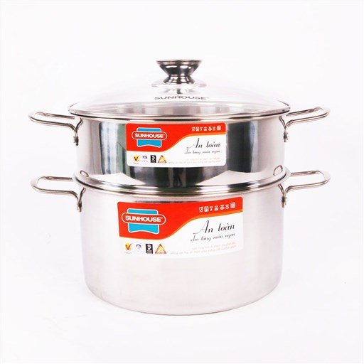 Bộ nồi xửng inox SUNHOUSE