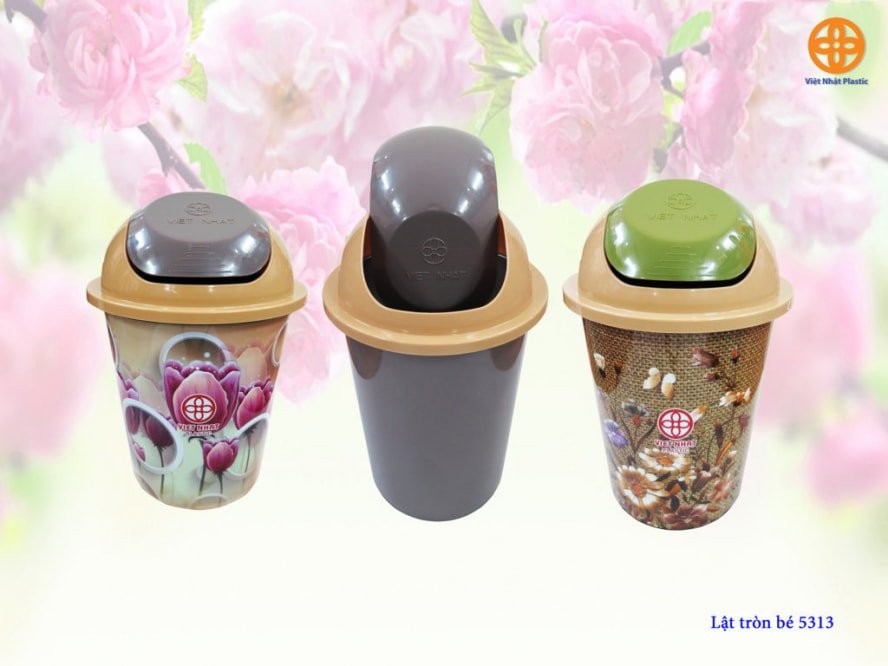 Thùng rác lật tròn